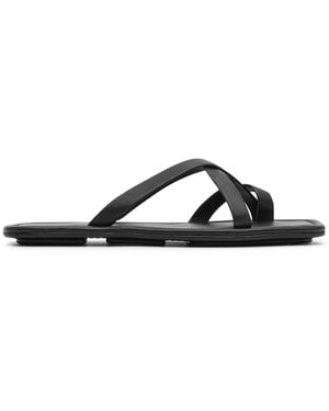 St. Agni Soft Strap Slide - Black