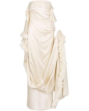 Heirlome Morgan Silk Maxi Dress - Natural