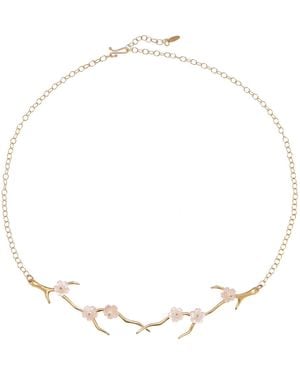 Annette Ferdinandsen Cherry Blossom 14K Mother Of Pearl And Pearl Necklace - White