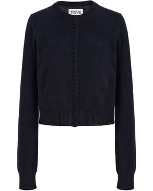 TOVE Signe Cashmere Cardigan - Blue