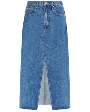 SLVRLAKE Denim Denim Midi Skirt - Blue