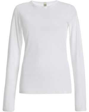 Flore Flore Olivia Long-Sleeved Cotton Top - White