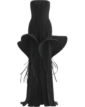 Maticevski Kingdom Strapless Crepe Gown - Black
