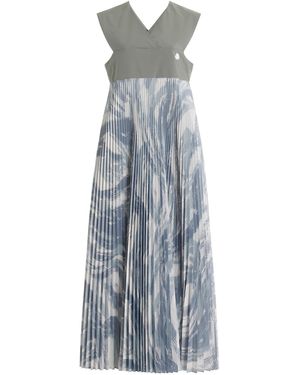 Moncler Genius 4 Moncler Hyke Plisse Maxi Dress - Gray