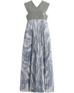 Moncler Genius 4 Moncler Hyke Plisse Maxi Dress - Grey