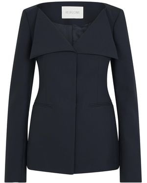 Heirlome Dasha Silk-Wool Blazer - Black