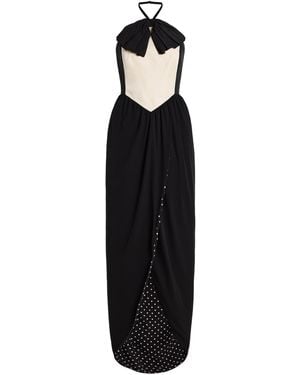 Valentino Garavani Ruffle-Trimmed Silk-Georgette Gown - Black