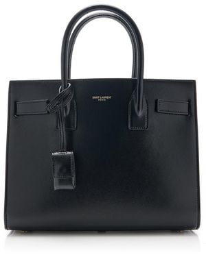 Saint Laurent Baby Sac De Jour Leather Carryall - Black