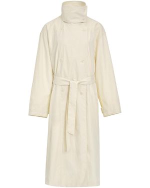 Source Unknown Helga Double Layer Cotton-Blend Trench Coat - Natural