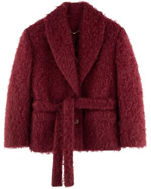 ARAKII Exclusive Belted Mohair Jacket - Red