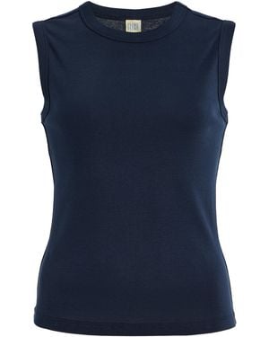 Flore Flore Esme Cotton Tank Top - Blue