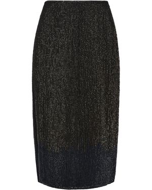 Kallmeyer Emilee Prism Sequined Pencil Maxi Skirt - Black