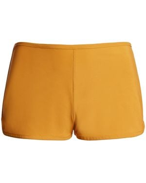 Christopher Esber Oasis Ruched Swim Boyshort - Yellow