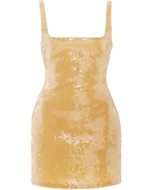 16Arlington Sior Sequined Mini Dress - Yellow