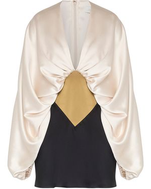 Zimmermann Clash Drape Tunic - White