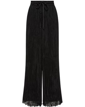Aje. Aerial Pleated Palazzo Pant - Black