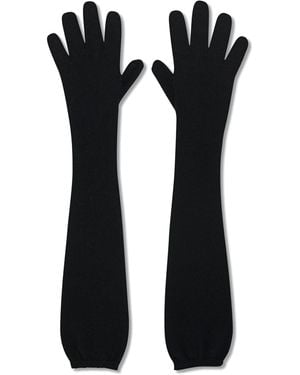 The Row Ivot Cashmere Gloves - Black