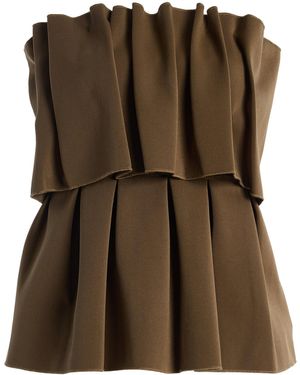 House of Dagmar Sculpted Tube Top - Brown