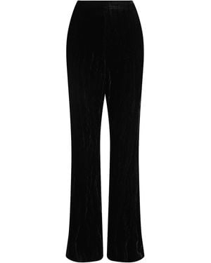 Harris Tapper Exclusive Stefan Crushed Velvet Trousers - Black