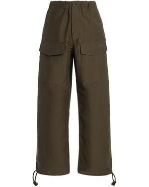 JW Anderson Cotton Parachute Track Trousers - Green