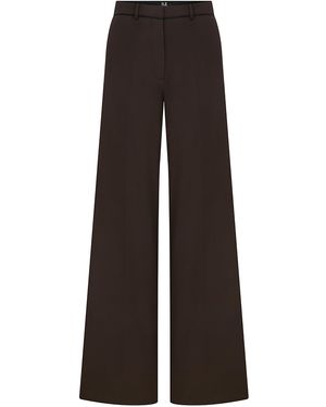 Ila Syvie Wool Blend Trousers - Brown