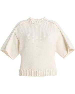 AISLING CAMPS Perfect Knit T-Shirt - Natural