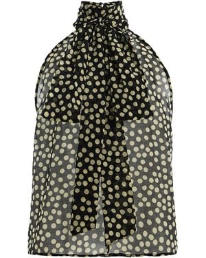 Franchise Susan Cotton-Silk Blouse - Black
