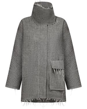 DI STAVNITSER Seul Wool-Blend Bomber - Grey