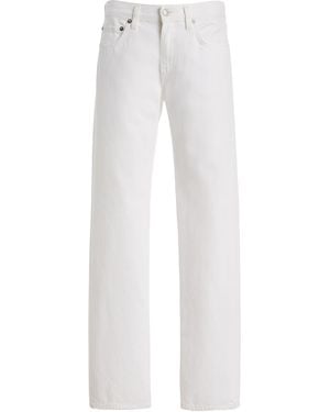 Agolde Rigid Low-Rise Slim Jeans - White