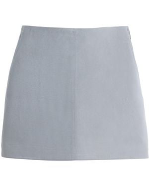 Arma Exclusive Melody Suede Mini Skirt - Gray