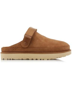 UGG Goldenstar Suede Clogs - Brown