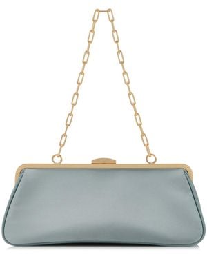 Cult Gaia Matilde Satin Clutch - Blue