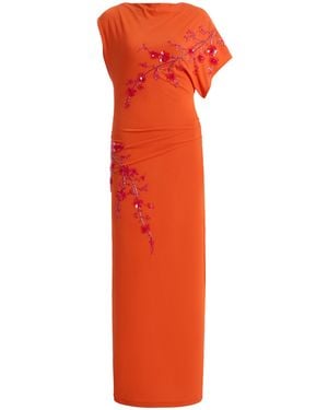 DES_PHEMMES Exclusive La Isla Off-The-Shoulder Maxi Dress - Orange
