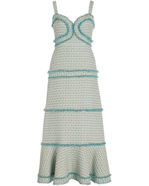 Alexis Bettine French Tweed Midi Dress - Green