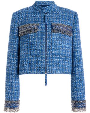 Carolina Herrera Embellished Jacket - Blue