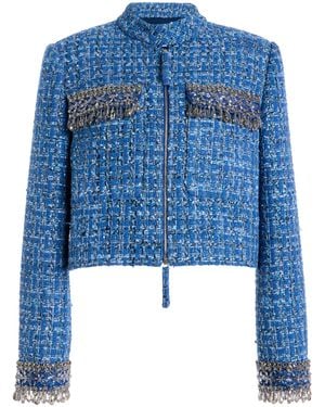 Carolina Herrera Embellished Jacket - Blue