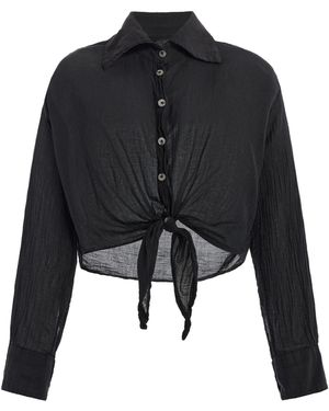 All Three Healy Gauze Shirt - Black
