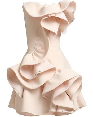 Maticevski Atone Ruffled Crepe Mini Dress - Pink