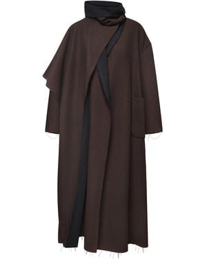 DI STAVNITSER Diana Wool-Blend Coat - Brown