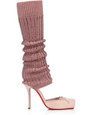 Christian Louboutin Cassia Annmac 100Mm Satin Court Shoes - Pink
