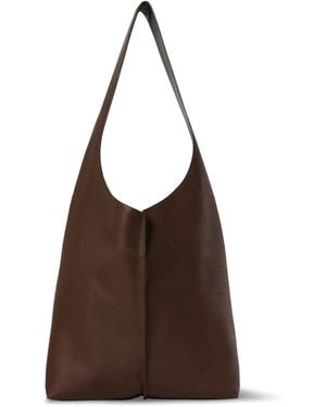 The Row Bindle Stitch Leather Bag - Brown