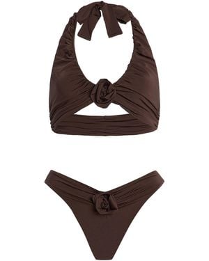 Maygel Coronel Brezza Ruched Bikini Set - Brown