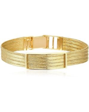 Her Story Xlarge Buckle 14K Bracelet - Metallic