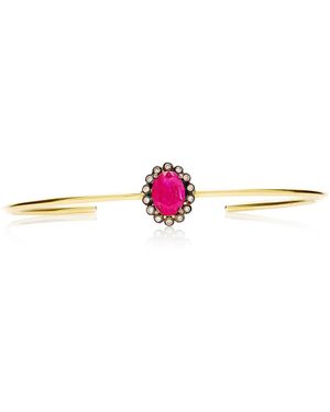 Amrapali 18k Gold Ruby Cuff - Red