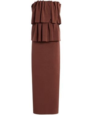 House of Dagmar Sculpted Midi Dress - Purple