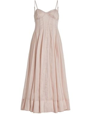 Aje. Annie Panelled Midi Dress - Natural