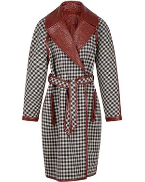 Martin Grant Reversible Waterproof Cotton-Linen Trench Coat - Multicolour