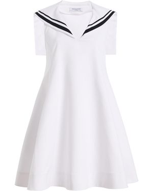 Franchise Claudia Cotton-Blend Mini Dress - White