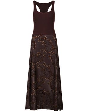 Johanna Ortiz Heat Of Bark Paisley Maxi Dress - Brown