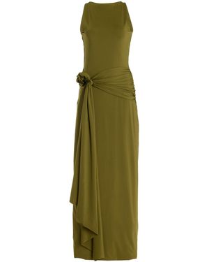 Maygel Coronel Exclusive Tirso Cutout Jersey Maxi Dress - Green